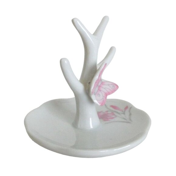 Vintage Butterfly & Branch Jewelry Ring Holder - Dresser Accesory - Engagement B - Picture 3 of 5